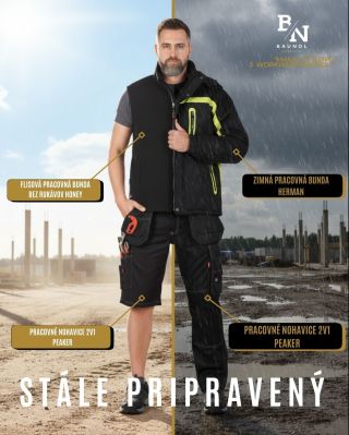 Práca sa nezastaví ani v horúčave, ani v daždi. 🌧️ Naše pracovné bundy a nohavice 2v1 sú navrhnuté tak, aby ti pomáhali...